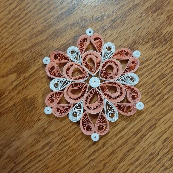 Handmade Paper Quilled Snowflake Ornaments - Picture 5 of 6